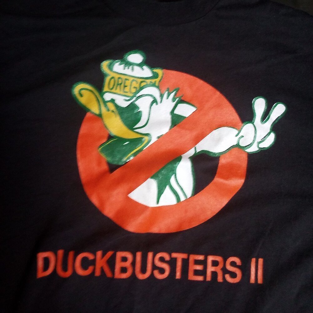 Vintage Duckbusters 2 Oregon Ducks Beavers Parody T-Shirt